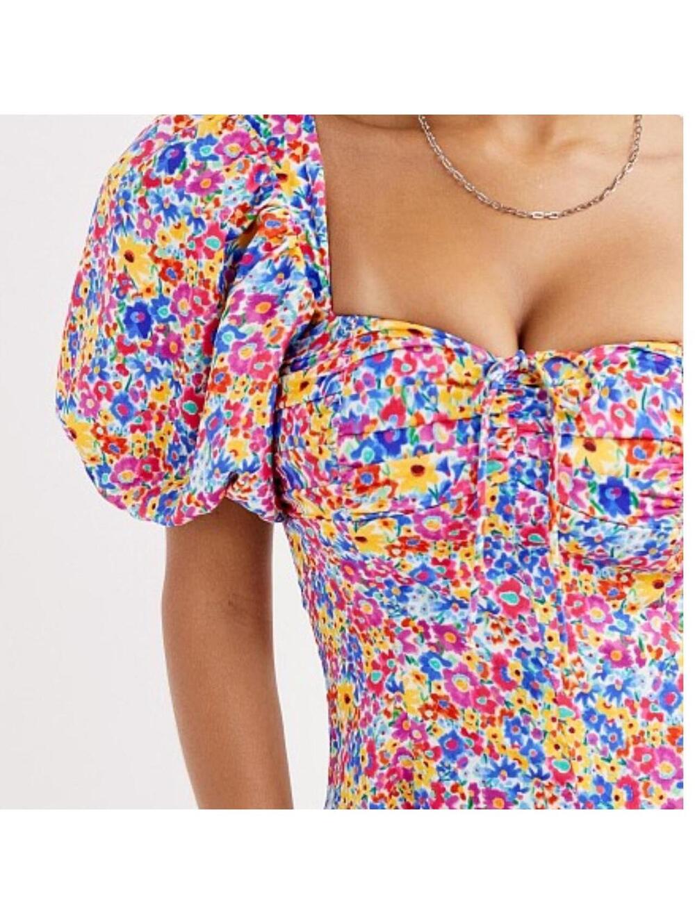 For Love & Lemons Sasha Mini Dress Dizzy Floral NWT - Picture 8 of 8